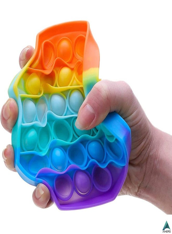 AIMERS Pop up Bubble Sensory Fidget Toy, Autism Special Needs Stress Reliever, Anxiety Relief Toys, Extrusion Bubble Fidget Sensory Toy (Octagon Rainbow) - Image 5